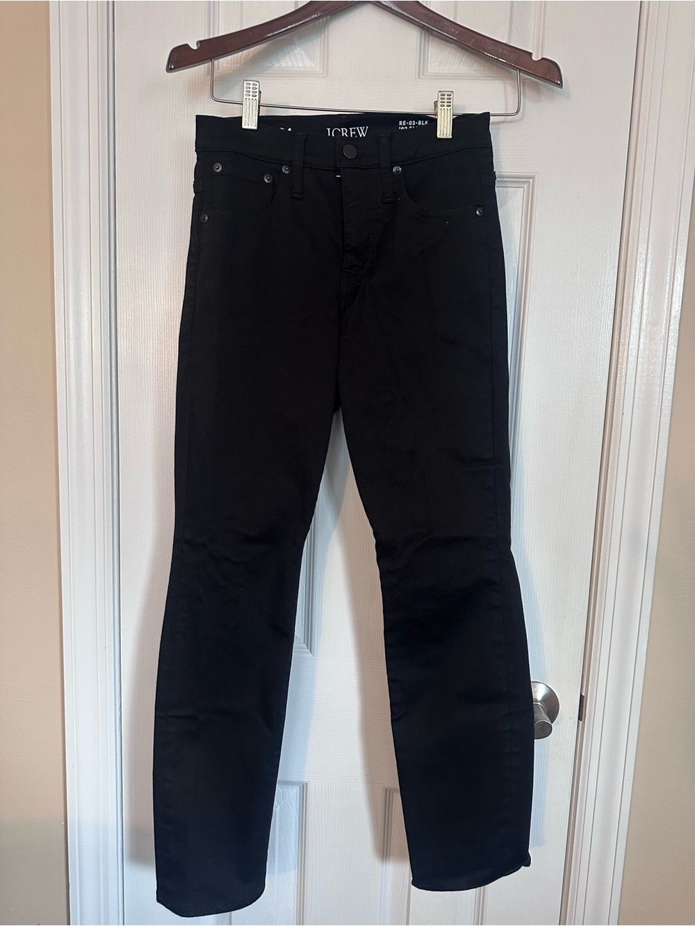 J.Crew '03 Super-Stretch Mid-Rise Slim Jeans - Black / Size 24